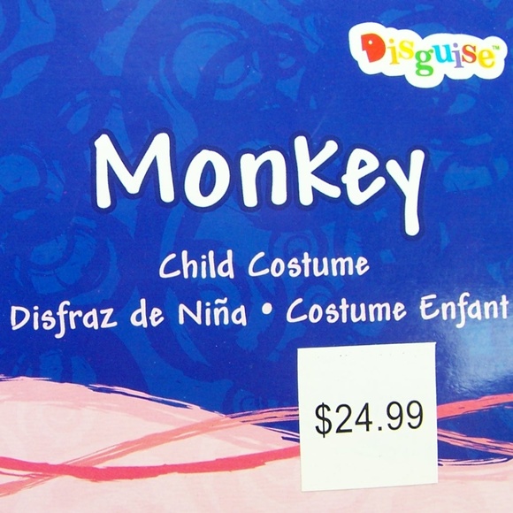 Monkey Classic Halloween Costume Kids S (4-6) NEW - Picture 4 of 6